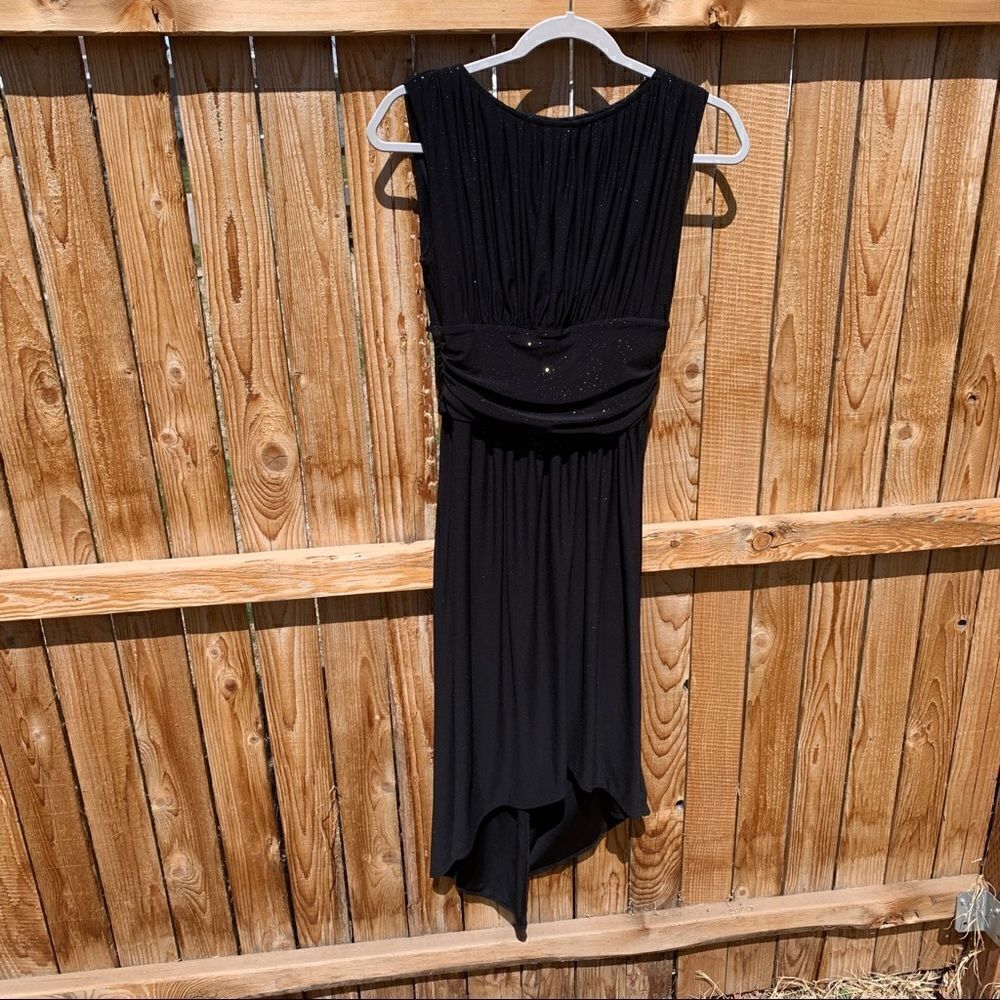 AA Studio high low dress pull over stretchy sparkly size 6